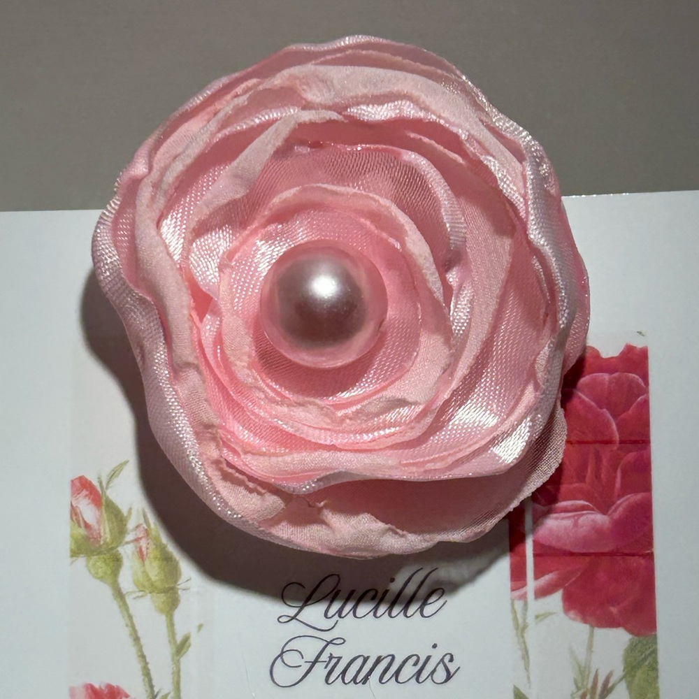 Pink Flower Hair clip